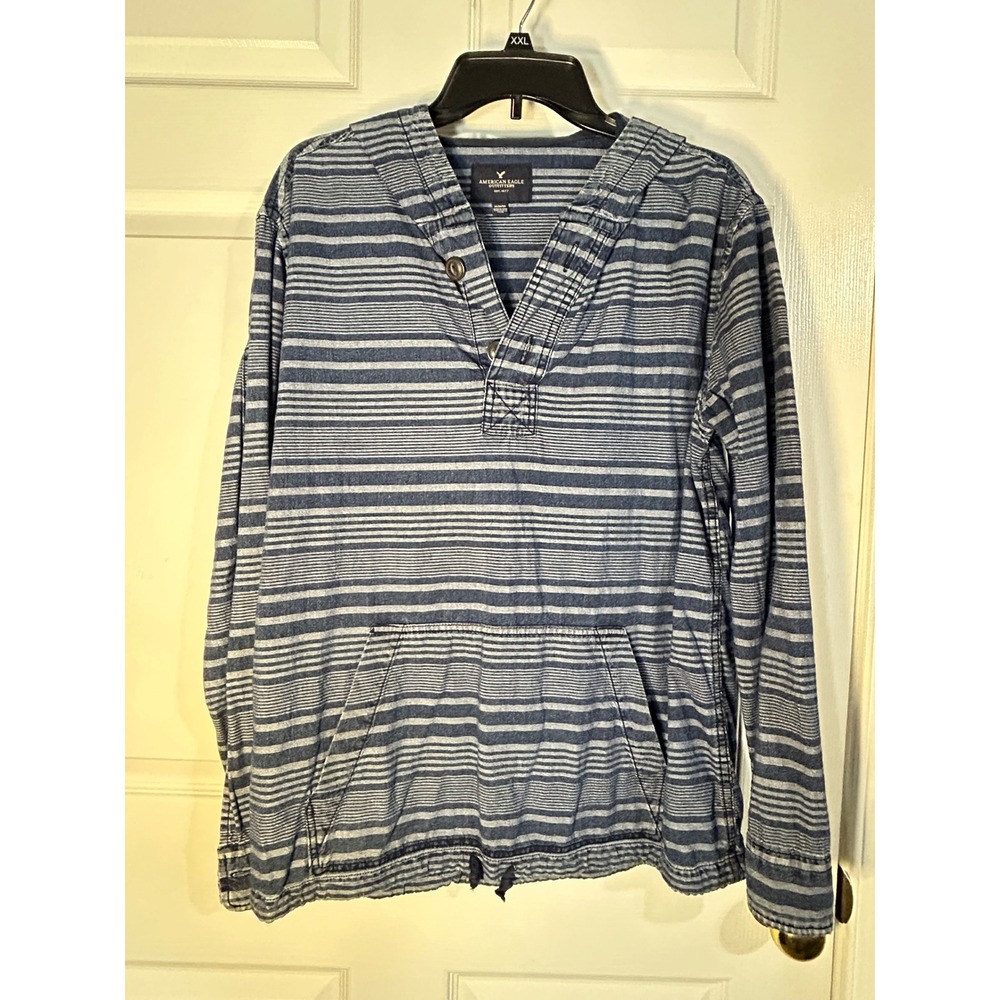 American Eagle Outfitters Men's Striped‎ Hoodie Pullover Casual Size M